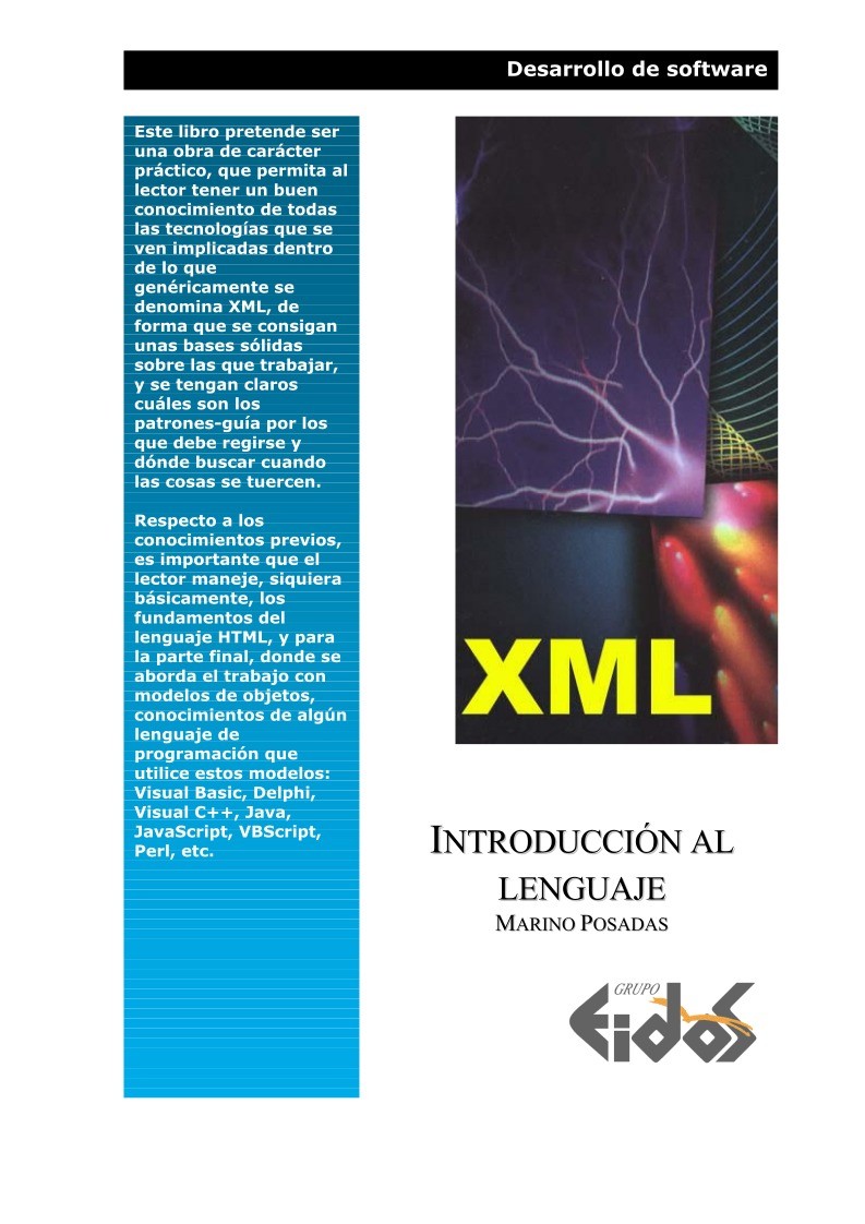 Imágen de pdf XML Introducción al lenguaje